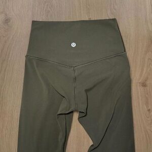 Lululemon High Rise Align Leggings in Army Green